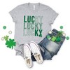 Simply Sage Market Women's Lucky Stacked Distressed Short Sleeve Graphic Tee - 3 of 3