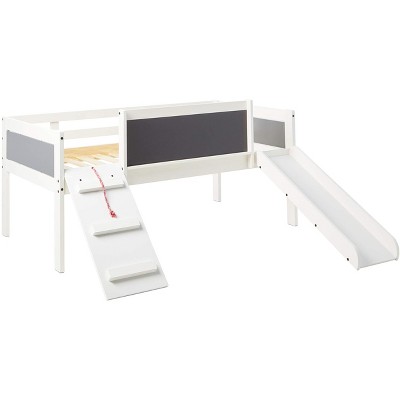 Donco Kids Art & Play Novelty Twin White Wash Junior Low Loft