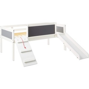 Donco Kids Art & Play Novelty Twin White Wash Junior Low Loft - 1 of 4