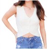 Women's Cable Knit Vest - Pretty Garbage - 2 of 4