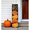HomeRoots 36" Black And Orange Solid Wood Trick or Treat Halloween Pumpkin Porch Sign - 2 of 4