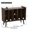 Aheaplus Record Player Stand with Power Outlet and USB Ports, Vinyl Record Storage Table,Vinyl Holder Display Shelf - 3 of 4