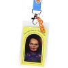 Child's Play Chucky Doll ID Lanyard Badge Holder w Chucky Emblem Rubber Pendant - 2 of 4