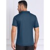 INSPIRE CHIC Men's Button Down Short Sleeve Solid Color Business Dress Shirts - 3 of 4