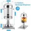 WhizMax 2.1 Gallon/8L Beverage Dispenser, Drink Dispensers with Stand, Spigot, Ice Container, Stainless Steel Water Juice Dispenser - 2 of 4
