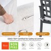 Kumasinova 7 Pcs Aluminum Patio Furniture Set,Modern Outdoor Dining Table Set with Removable Cushions&Slatted Table Top for All Weather Use,Black - 3 of 4