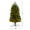 Nearly Natural 4-ft Slim Colorado Mountain Spruce Artificial Christmas Tree with 150 (Multifunction with Remote Control) - 2 of 4
