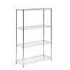 Honey-Can-Do 4 Tier 250lb per shelf Shelving Unit Chrome: Steel Wire Storage, 54" H x 36" W x 14" D, Universal Utility Shelves - 2 of 4