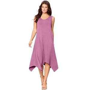 Roaman's Sleeveless Swing Dress - 1 of 4
