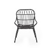 Christopher Knight Home 2pc Harlem Wicker Outdoor Accent Chairs Dark Gray - 3 of 4