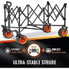 Acoinel Collapsible Outdoor Utility Wagon, Beach Wagon for Sand with Big Wheels, Camping Portable Cart, Heavy Duty 480 lbs/500 lbs - 4 of 4