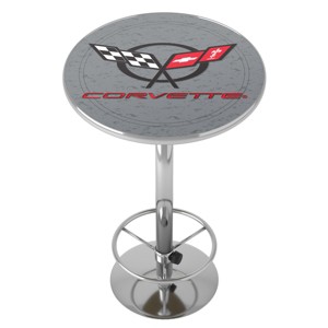 Corvette - Bar Table with Footrest by Trademark Gameroom - 1 of 4