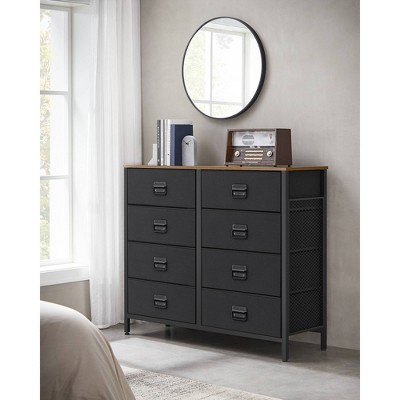 SONGMICS 8 Fabric Drawers: Sturdy Steel Frame & MDF Vertical Dresser, 40"H Storage Organizer