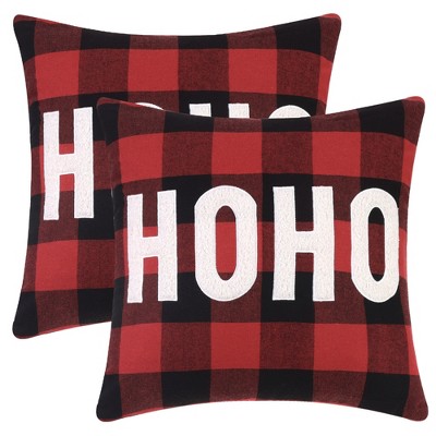 Unique Bargains Plaid Print Decorative Farmhouse Pillowcase 2 Pcs