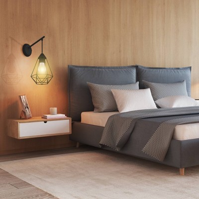 Tarbes 14.75'' Matte Black Geometric Cage Wall Sconce