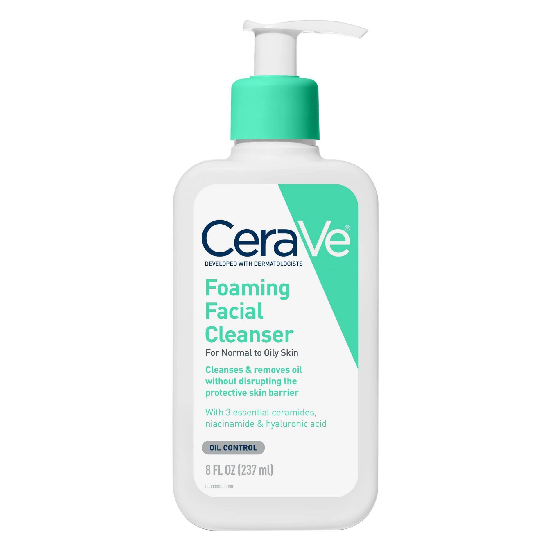 CeraVe Foaming Face Wash, Facial Cleanser for Normal to Oily Skin