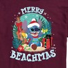 Men's - Lilo and Stitch - Merry Beachmas Christmas Short Sleeve Graphic T-Shirt - 2 of 4