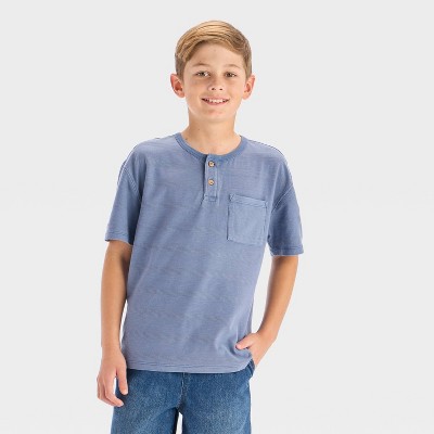 Boys' Short Sleeve Relaxed Fit Henley T-Shirt - Cat & Jack™