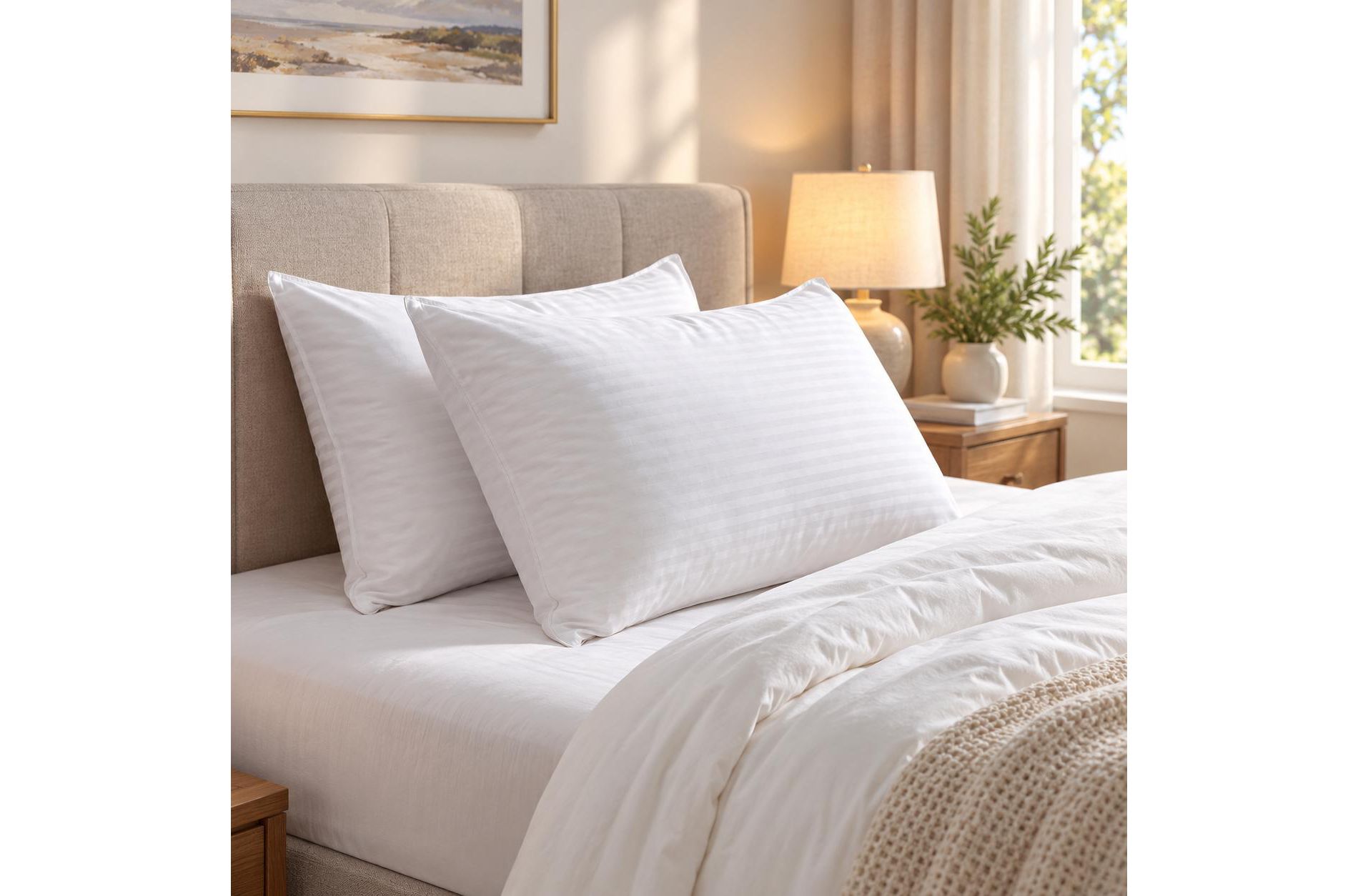 Bed Pillows Hotel Collection Bed Pillow King Size Set of 2 Soft Down Alternative Pillow for Sleeping, Soft Support for Back, Stomach or Side Sleepers