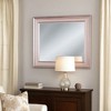 Royal Hampton 64 Inch Contemporary Style Wooden Frame Mirror, Rose Pink - 2 of 4