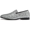 Santimon Mens Glitter Loafers Slip-On Dress Shoes – Sparkly Tuxedo & Suit Shoes for Weddings, Parties, and Formal Events - 2 of 4