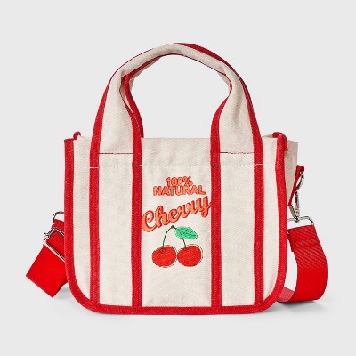Girls' Cherry Mini Tote Crossbody Bag - art class™ Red