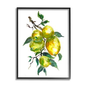 Stupell Industries Lemon Citrus Fruit Tree Framed Giclee Art