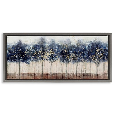 Stupell Industries Trees with Modern Splash, 31" x 14"