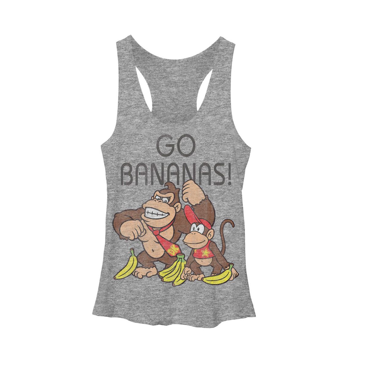 Women's Nintendo Donkey Kong Gos Racerback Tank Top