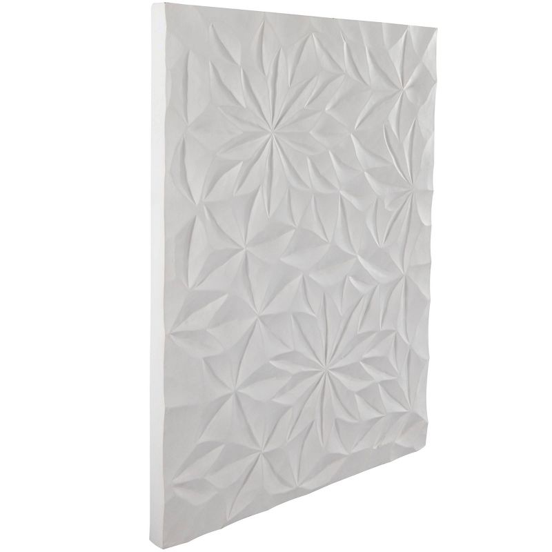 32&#34; x 24&#34; Wood Geometric Carved Wall Decor White - CosmoLiving by Cosmopolitan, 4 of 8