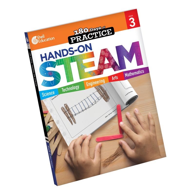 Shell Education 180 Days STEAM, Science, & Math Grade 3: 3-Book Set, 3 of 4