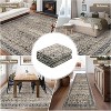 Living Room Rug Washable, Soft Vintage Floral Large Bedroom Rugs Classic Retro Indoor Floor Carpet, Low Pile Non-Slip Farmhouse Rugs - 4 of 4