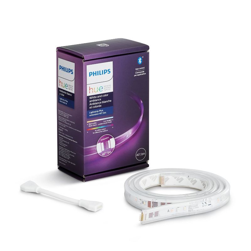 Philips Hue White and Color Ambiance Bluetooth-enabled Lightstrip Extension, 1 of 8