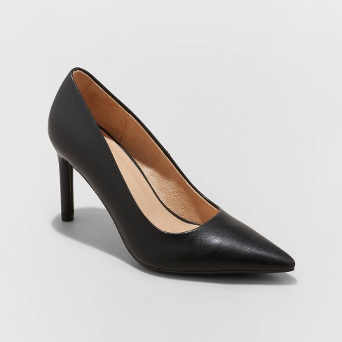 Women's Tara Pointed Toe Pumps - A New Day™ Black 5