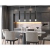 Cal Lighting Troy integrated LED Dimmable Hexagonaluminum Casted 1 Light Pendant With Glass Diffuser - 3 of 3