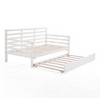 CSBDHome Solid Wood Daybed With Pop-Out Trundle - 3 of 4