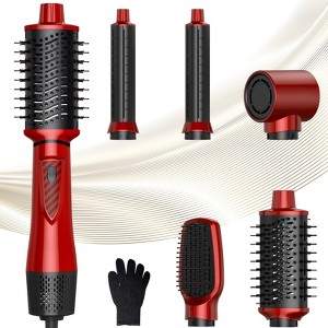 Dryhsip 5 in 1 Hot Air Styler, Multi Ionic Hair Dryer Brush Set, 800W Auto Wrap Air Hair Styler Without Heat Damage, Curl, Volumize and Straighten - 1 of 4