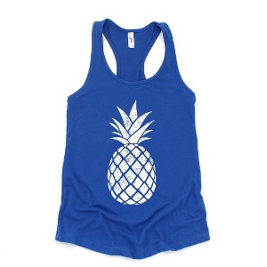 Simply Sage Market Women's Pineapple Distressed Graphic Racerback Tank - 1 of 3