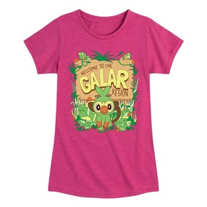 Girls' - Pokémon - Grookey Galar Fitted Short Sleeve Graphic T-Shirt - 1 of 4