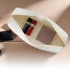 Unique Bargains PU Leather Stuff Make Up Bag 9.65"x2.76"x5.12" 1 Pc - 3 of 4