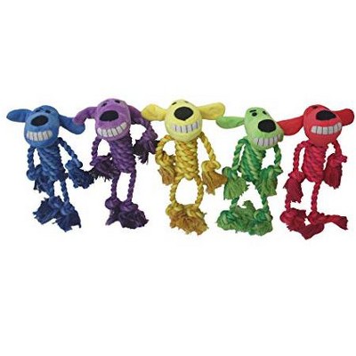 Multipet Rope Body Loofa 6" Dog Toy