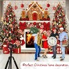 10x8ft Christmas Gingerbread House Backdrop for Photography Polyester Xmas Tree Stocking Candy - 4 of 4