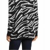 Women's Wo's Zebra Print Open Front Eyelash Cardigan - Susina - 4 of 4
