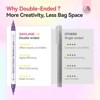 SAVILAND 10 Color Nail Art Pens Set, Double Ended Quick Dry Metallic Markers with Liner & Dotting Tools - DIY Manicure Kit. - 3 of 4