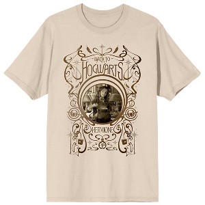Harry Potter Back To Hogwarts Hermione Crew Neck Short Sleeve Women's Natural T-shirt - 1 of 3