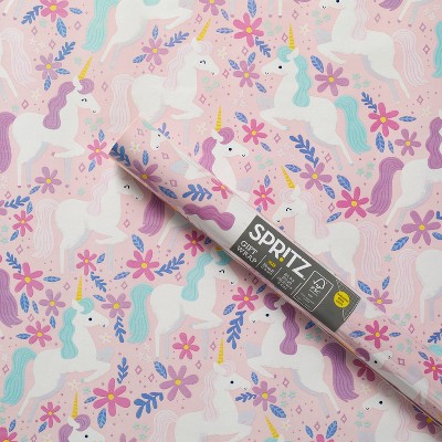 Unicorn Wrapping Paper - 10 Sheet 20'' x 27'' Unicorn Gift Wrapping Paper  Girls Birthday Wrapping Paper Pink Wrapping Paper Child Gift Wrap Paper