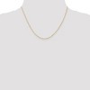 Black Bow Jewelry 1.1mm 18k Yellow Gold Singapore Chain Necklace - 2 of 4