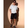 INSPIRE CHIC Men's Metallic Short Sleeved Club Rave Party Sequins Sparkly T-Shirt - 4 of 4
