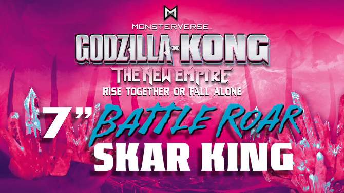 Godzilla x Kong: The New Empire Skar King Battle Roar Figure, 2 of 9, play video