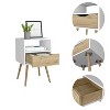 NicBex 15.75 inch Wide Nightstand with 1 Drawer,Modern Side Table with Four Legs and One Open Shelf,Bedside Table for Bedroom,Living Room - 4 of 4